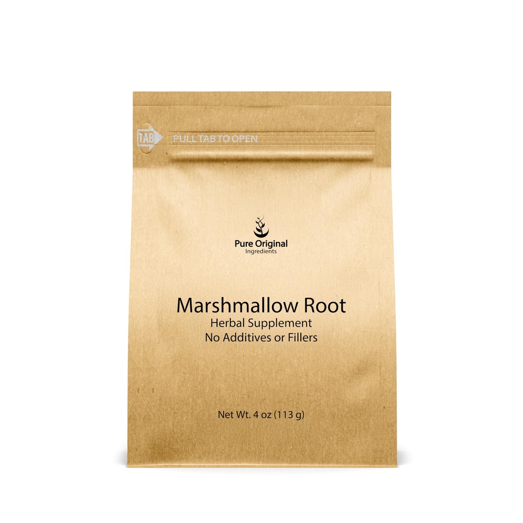 PURE ORIGINAL INGREDIENTES Marshmallow Root Extract (4 oz), Polvo, Suplemento Herbal