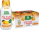 Vita Fruits and Veggies Immune Support Shot Supplements, Orange Flavor, Pack of 10 Immunity Shots, Immune System Booster Drink Made with 25 Organic Fruit & Vegetables