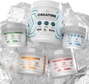 Bundle - Turkesterone &amp; Tongkat Ali + Fadogia Agrestis + Creatine + Sulforaphane + TUDCA - Crecimiento del músculo, Salud del hígado, Función cognitiva &amp; Detox - Made in USA