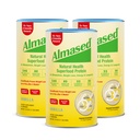 Afeitado de reemplazo de vainilla Almased - Base de planta alta de baja glucémica Proteína Powder- Nutricional Apoyo a la salud de peso Suplemento - Vanilla Flavor - 17.6 oz (1.1 libras (3 Pack)