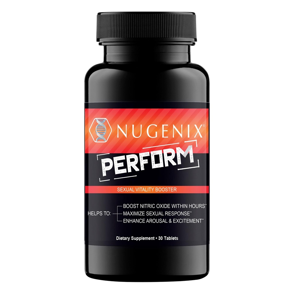 Nugenix Perform, Nitric Oxide y Vitality Booster para Hombre - 30ct