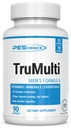 PEScience TruMulti Multivitamínico para Hombres, Fórmula diaria con vitamina C Premium, D, Zinc, Chromium Picolinate Suplemento para Immune Support, Minerales Chelated, 90 cápsulas fáciles de absorber
