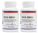 Pros-TEROL (2 Bottle kit), Alivio de próstata con 900 mg Sterols de plantas con semilla de calabaza, Hoja de hervidor, Gorra de jengibre, Extractos de punta de regaliz 90 Caplets