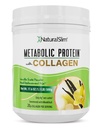 Polvo de proteína metabólica con Collagen, Whey Protein Powder Shake, Collagen hidrolizado con L-Glutamina para soporte metabólico, Digestión, Esquía, Conjuntos &amp; Muscle, Reemplazo de carne baja, 17.06 oz