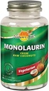 Monolaurin de vida de la naturaleza 1000 mg, Monolaurin nutritivo de coco natural crudo, Suplemento de apoyo inmunitario, Gut Health, Balanced Gut Flora, Garantía de 60 días, 45 Servimientos, 90 cápsulas vegetarianas
