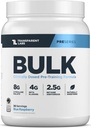 Laboratorios Transparentes Bulk Pre Workout Powder - Naturalmente Sweetened Advanced Pre-Workout Formula for Muscle Building and Strength - 30 Servings, Blue Raspberry