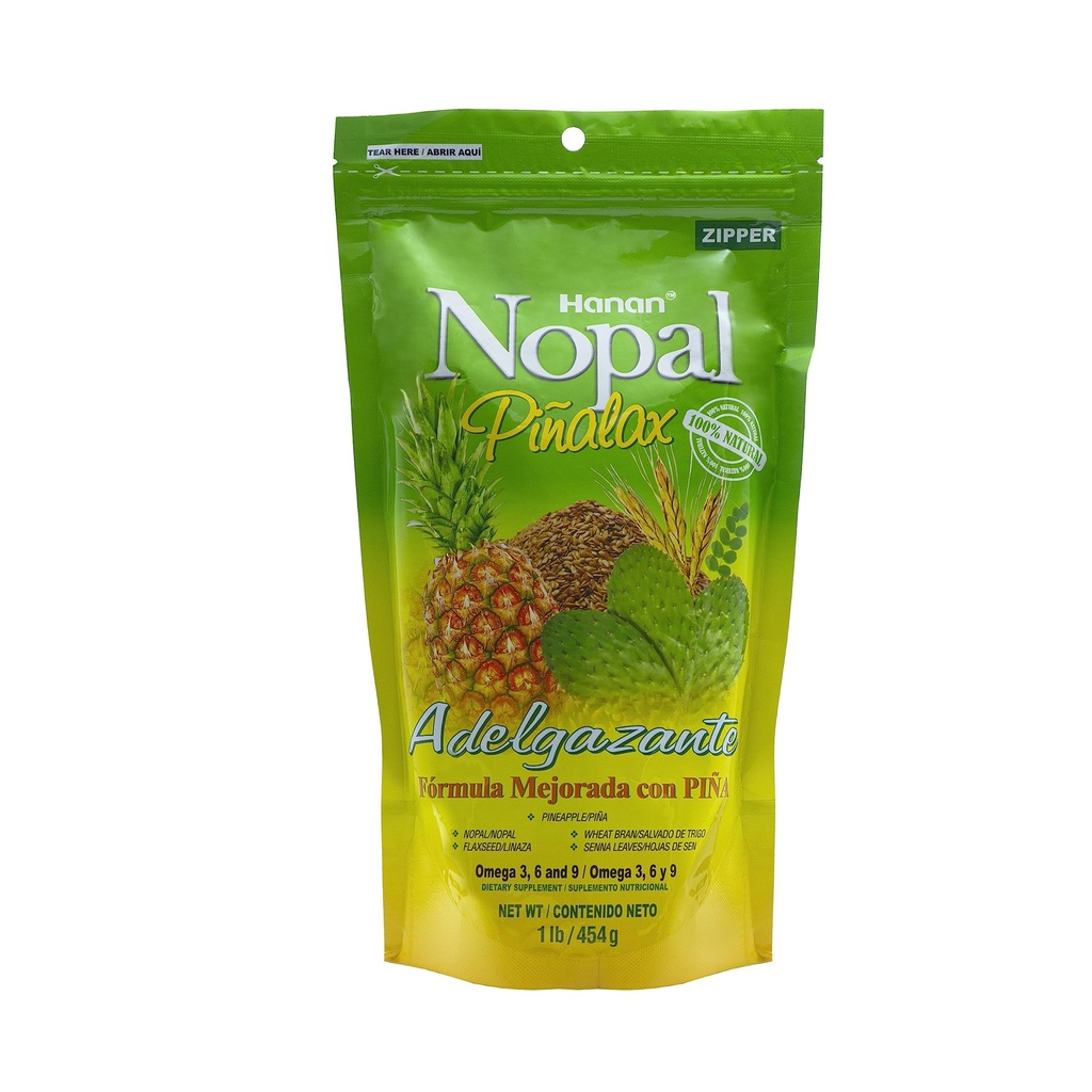 Nopal PINALAX ← 100% Natural High Fiber Blend ← 1lb (454g) Silencio Ayudas Naturales en la limpieza del colon Silencio Mejorado Digestión y Aumento de Energía
