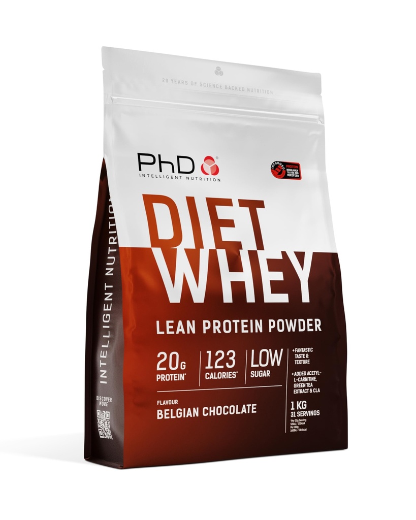 PhD Diet Whey 1kg de chocolate belga