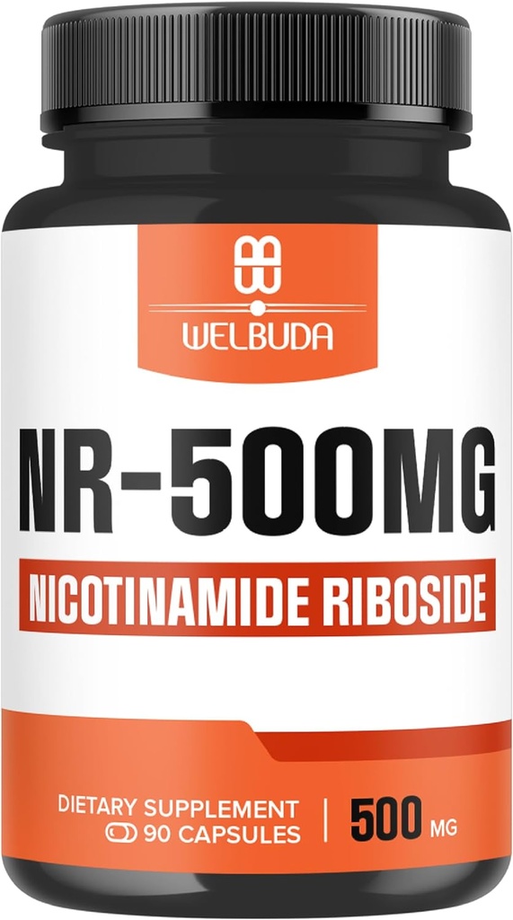 NAD+ Suplemento con Nicotinamide Riboside 500mg - Energía celular & Reparación, envejecimiento saludable, bienestar - 90 cápsulas - 3 meses de suministro