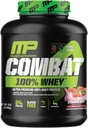 MusclePharm Combat 100% Whey Protein Powder, Strawberry Cream Flavor, Fast Recovery & Muscle Gain with Whey Protein Isolate, High Protein Powder for Women & Men, Gluten Free, 5 lb, 70 Servings