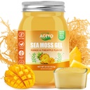 ACEYO (18 OZ) Irish Sea Moss Gel Raw Vegan Mango Pineapple Flavor 102 Vitaminas y Minerales Wild Harvested Non-GMO