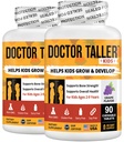 NuBest Doctor Taller Kids - Multivitamínicos para niños, Vitaminas Toddler - Soporte Fortaleza ósea, Inmunidad mejorada con calcio, Multivitamínicos para edades de 2 a 9 - Sabor de uva - 90 Tabletas Chewable  Pack 2