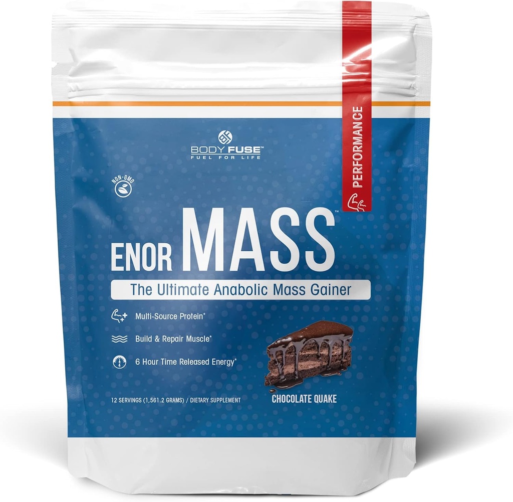 EnorMass Chocolate Quake ← Weight Gainer &amp; Muscle Builder