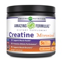 Amazing Formulas Micronized Creatine Monohydrate Powder Suplemento TEN 5000 mg Por Serving TEN Ideal Pre &amp; Post Workout Suplemento TEN Made in USA (1 LB, Orange)