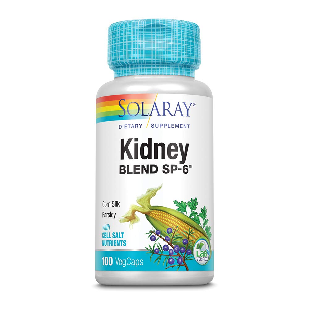 SOLARAY Kidney Blend SP-6   Herbal Blend w/Cell Salt Nutrients to Help Support Healthy Kidney Function ← Non-GMO, Vegan (1 Pack)