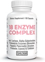 Postbióticos Digestive Enzyme-s w Lactose Alpha-Galactosidase Pancreatic Amylase Lipase Protease Cellulase Bromelain Papain TEN Capsules Pills ANTE Diarrhea Constipation Bloating Relief Supplement-stipation