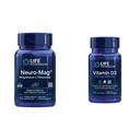 Ampliación de vida Neuromag Magnesio L-treonato y Vitamina D3 Suplemento Bundle para Cerebro, Hueso y Salud Inmune
