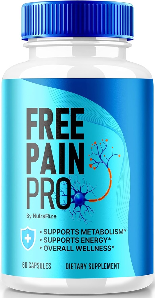 NutraRize Free Pain Pro Capsules, Official Keto Formula for Fit and Healthy Body, All Natural Supplement to Support General Wellness, Premium FreePainPro Pills Review (60 Capsules)