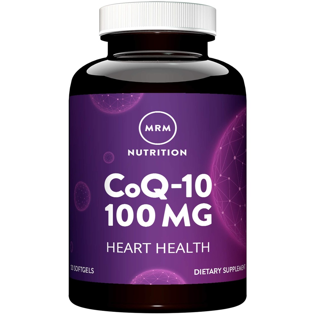 MRM Nutrición COQ-10 100mg Silencio Naturalmente derivado Silencio Corazón Salud Silencio Antiodidant Silencio Reforzada Biodisponibilidad viv Gluten-Free Silencio 120 Servimientos
