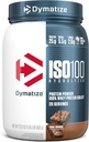 Dymatize ISO100 Whey Protein Powder Isolate, Fudge Brownie, 25g de Protein, 20 Servings, 5.5g BCAAs, Menos Than 120 Cal., Gluten Free, 1g Fat, 1g Sugar, 2g Carb