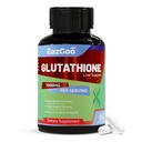 Glutathione Suplemento Antioxidante de 1000mg - Fórmula Vegana Premium para soporte inmunitario, brillo de la piel " Detox del hígado: libre de alérgenos, sin alérgenos, Boost de bienestar eficaz (60 cápsulas)