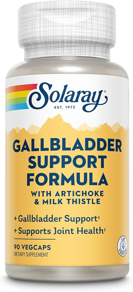 SOLARAY Gallbladder Support Fórmula ← Saludable Gallbladder & Liver Support TEN 30 Servimientos TEN 90 VegCaps