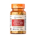 Fórmula multienzima de Puritan, Ayuda Digestiva para proteínas, grasas y carbohidratos, Suplemento dietético para la digestión y el apoyo saludable de Gut, 50 Day Supply, 100 Easy to Swallow Coated Tablets