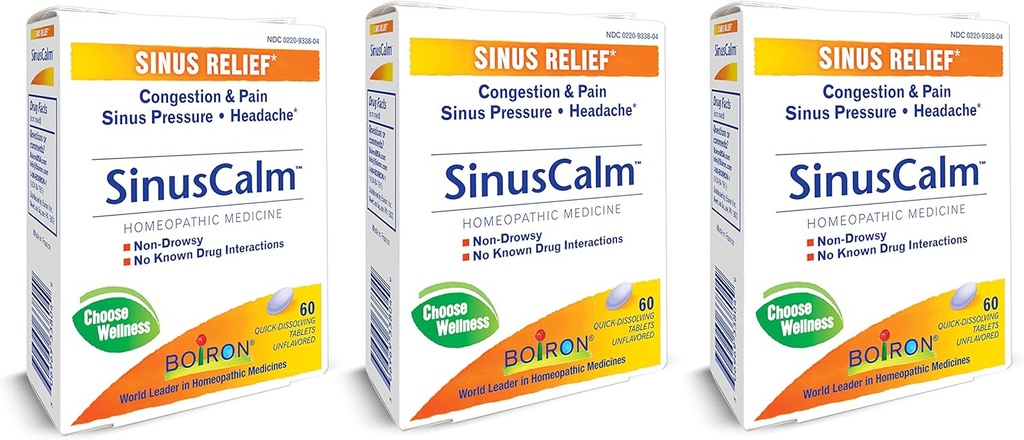 Boiron - Sinus Calm Sinus Relief - 1 Cada - 60 TAB