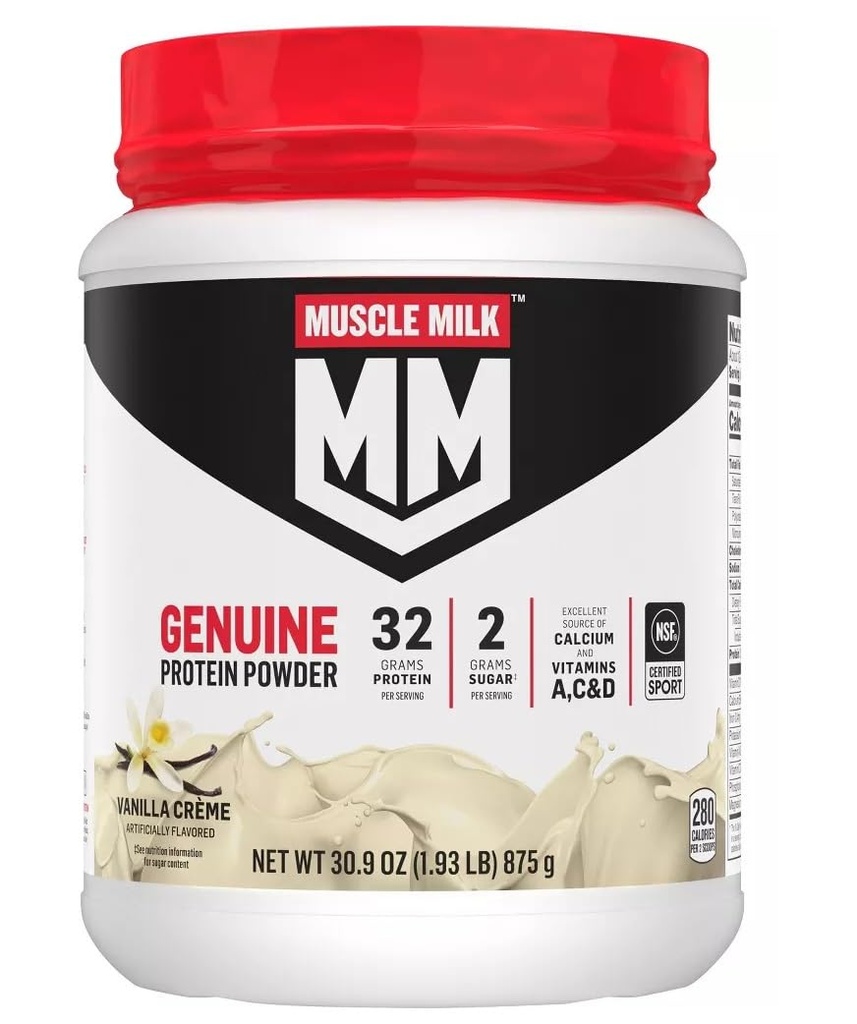 Muscle Milk Lean Muscle Vanilla Creme Protein Powder, 1,93 libras (Pack of 1)
