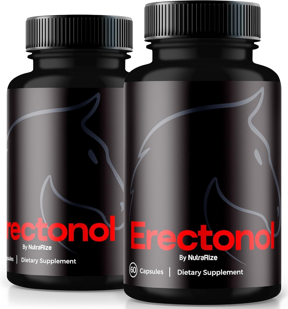 (2 Pack) Erectonol Capsules for Hombre, Erectonol Male Dietary Supplement, Daily Formula for Men's Wellness and Peak Performance, Advanced Formula Pills for an Active Lifestyle, Reviews (120 cápsulas)