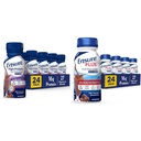 Asegurar el afeitado nutricional de alta proteína con fibra &amp; Asegurar más Afeitado de nutrición con fibra, 16 gramos de proteína, sustitución de carne líquido, chocolate de leche, sin gluten, 8 Fl Oz (Pack of 24)