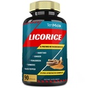 Licorice Extract Capsules con Turmeric, Ginger, Fenugreek, Haritaki, Black Pepper - Función de la digestión de soporte - 90 caps, 3 meses de suministro