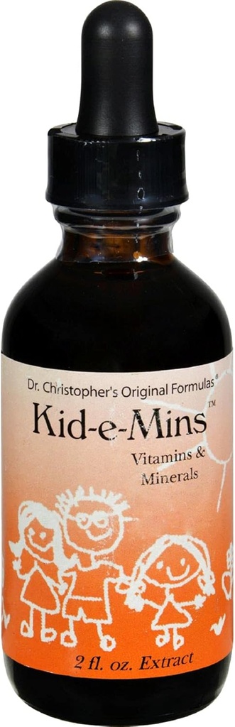 Vitaminas y Minerales del Dr. Christopher Kid-e-Mins Orange - 2 fl oz