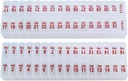 Twice-a-Day Monthly Pill Box Planner Set - AM &amp; PM Medication Organizer for 31 Days! Set Contiene 2 Organizadores para un mes. (Clear - 31 Día AM/PM -1 Pack)