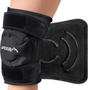 APEXUP Ice Pack for Knee Pain Relief, Large Reusable Wrap After Surgery, Flexible Gel Cold Pack for Injuries, Pain Relief for Back, hombro, codo, tobillo y pierna (Negro, XXL, 1PK)