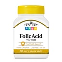 21st Century Folic Acid 400 mcg Tablets, 250 Conde