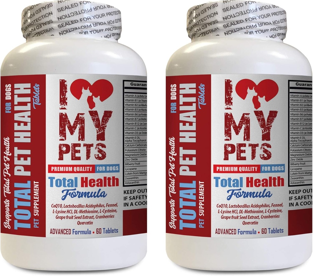 AMO MI PETS LLC Dog Immunity - Dog Total PET Health - Premium Formula - Best Complex - Dog Vitamina a - 2 Bottles (120 Treats)