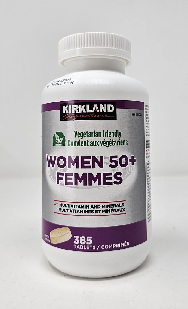 Kirkland Firma Mujer 50+ Multivitamina, 365 Tabletas