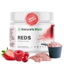 Redes - Metabolismo y energía Polvo Superalimentario con 23 Frutas Rojas, 4 Adaptógenos, Probióticos & Enzimas - Vegan Antioxidante Blend, 1 Botella
