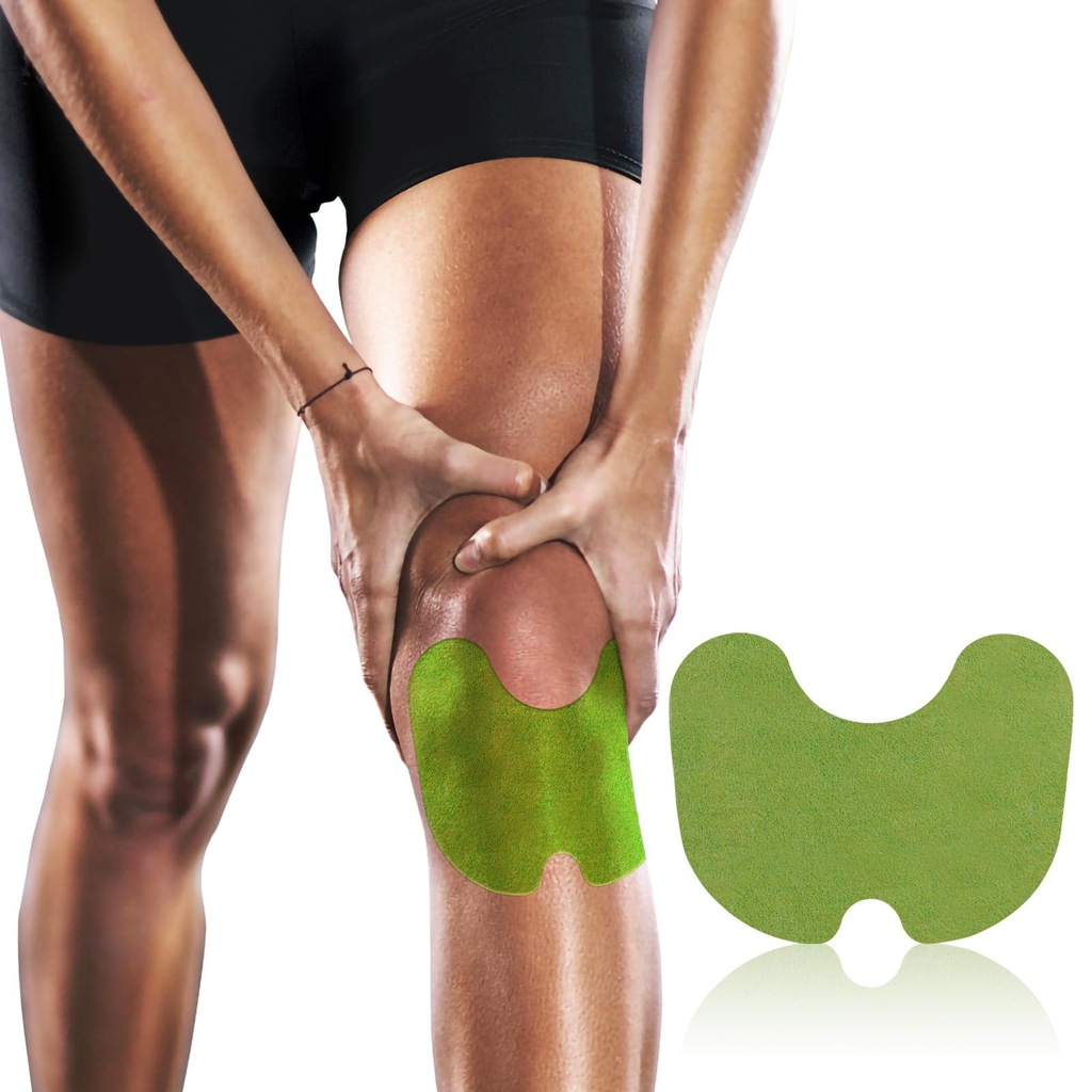 ishancare Knee Patches - 24 Conde Warming Herbal Plaster Máximo Strength Heat Patches, 8 Horas Calefacción Profunda Extra Fuerza Combinación Soreness Soothing Patch for Knees, Atrás, Neck, Hombro