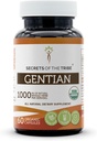 Secrets of the Tribe Gentian USDA Organic Capsules  Certified Organic Vegetarian Capsules, Herbal Dietary Supplement ← Gentiana Lutea Dried Root (60 Count)