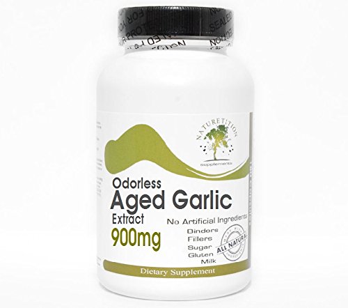 Extracto de ajo sin olor 900mg ~ 200 cápsulas - No aditivos ~ Suplementos de la naturaleza
