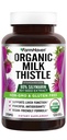 FarmHaven USDA Organic Milk Thistle Capsules TEN 30X Concentrated Seed Extract & 80% Silymarin Standardized - Supports Liver Function and General Health TEN Non-GMO TEN 120 Vegan Capsules