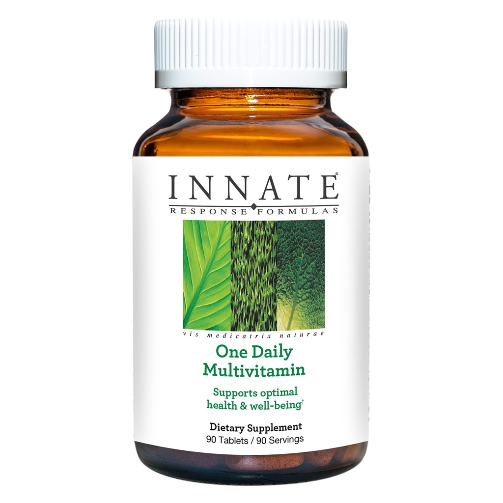 INNATE Response Formulas One Daily - Daily Herb-Free Multivitamin - Incluye B Vitaminas - Vegetariano, No-GMO y Kosher - Fabricado sin 9 Alérgenos Alimentarios - 90 comprimidos (90 Servimientos)