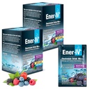 Ener-IV Electrolyte Drink Mix - Electrolytes Powder Packets, Hydration Powder Drink, Hydrate Liquid Mix, Low Sugar Rehydration for Women &amp; Hombre - Mixed Berry, 24 Cuenta