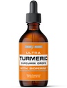 Ultra6 Nutrición Curcumina líquida de Turmérica Extracto con Pimienta Negra - Tormérica gotas con Bioperina - Suplementos fáciles de tomar hechos en EE.UU. (60ml)