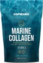 CORREXIKO Collagen marino suplemento de polvo desflavorado - 10.000 mg doble de péptidos de colágeno hidrolizado por servicio - Formulado para la absorción máxima - cabello, piel & uñas - 5oz, 14 piezas