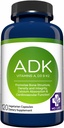 MD. Suplemento de vitamina VIDA ADK – Vitamina D3 K2 y Complejo – 120 cápsulas – Vitamina de alta potencia ADK para el soporte de salud ósea y cardíaca
