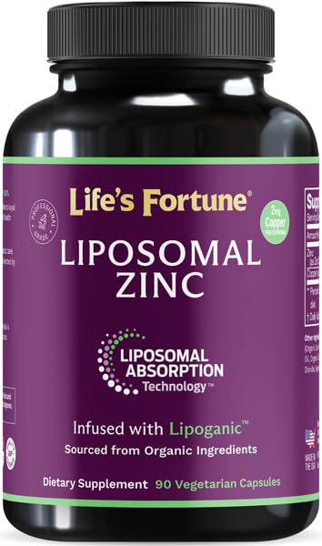 Liposomal Pure Zinc Picolinate Suplemento con Cobre, Apoyo Inmunitario, Metabolismo y Salud de la Esquía TENIDO High Potency, para Adultos Hombres &amp; Mujeres