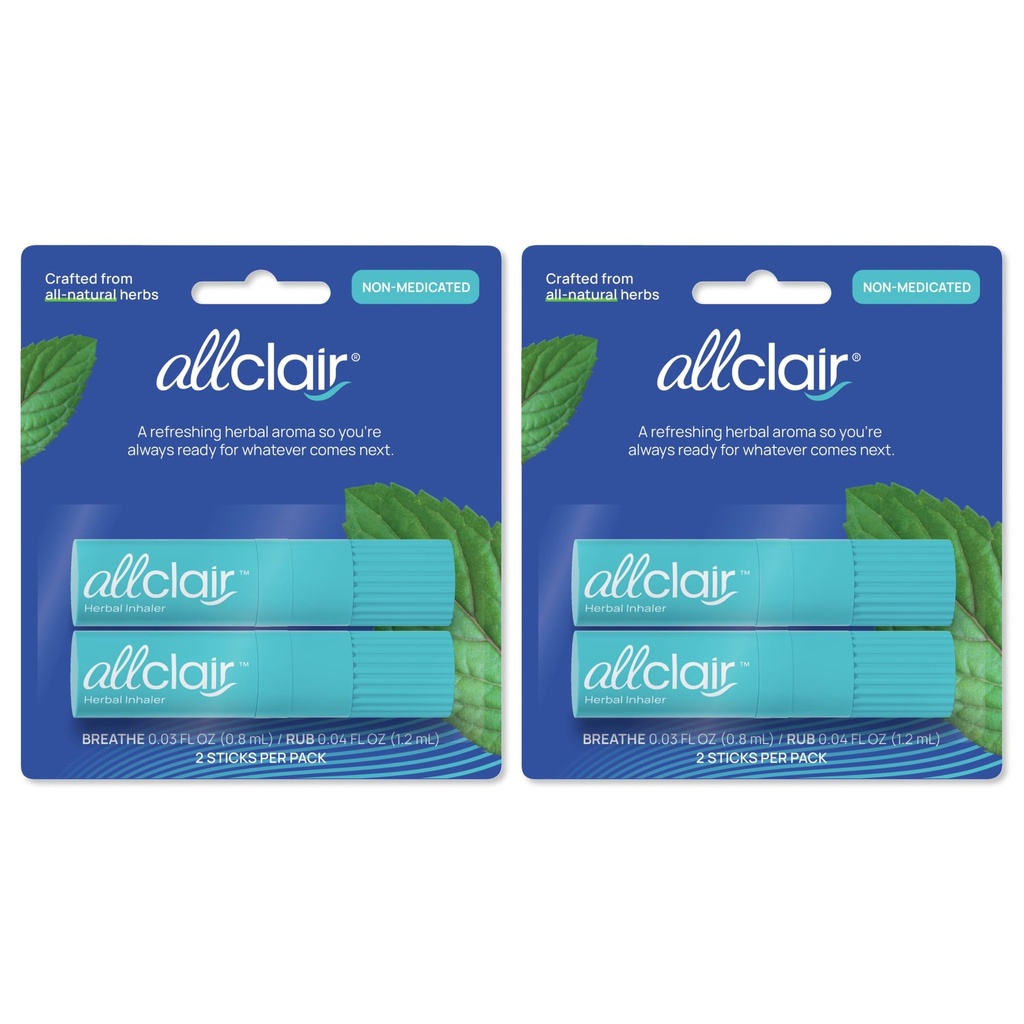 Inhalador de Alivio de Nausea - Tome el control de la enfermedad de la moción, la enfermedad de la mañana, medicamentos, estrés - rápido, natural, libre de drogas, no de sueño &amp; portable Travel Essential - Pack de 4 Inhaladores